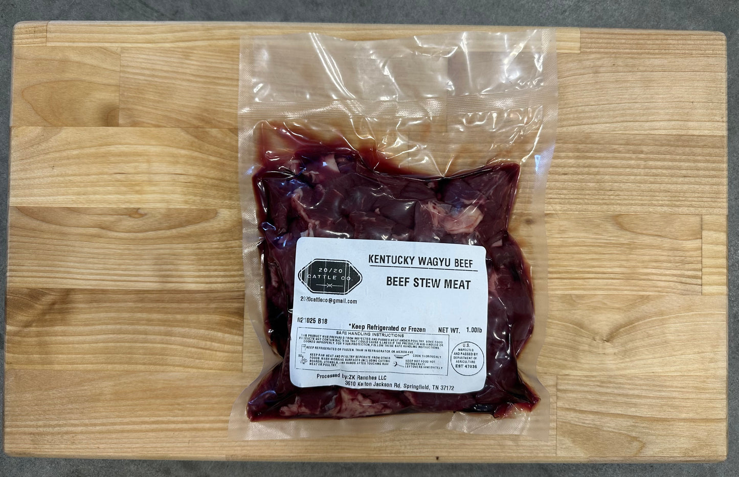 20/20 Kentucky Wagyu Stew Meat